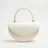 Structured Half-Moon Evening Bag - Crescentia