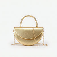 Structured Half-Moon Evening Bag - Crescentia