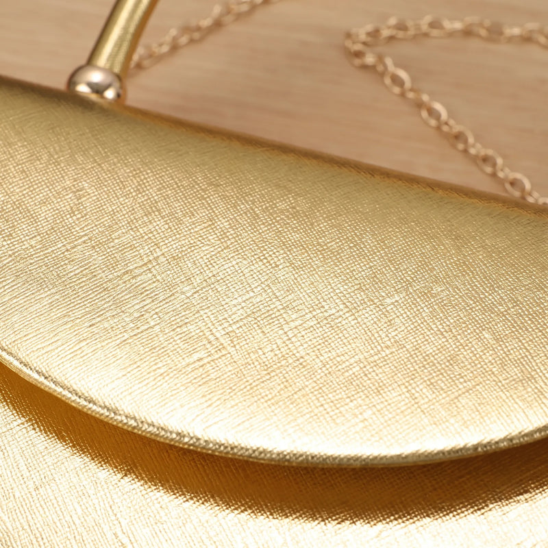 Structured Half-Moon Evening Bag - Crescentia