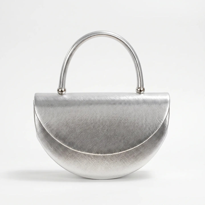 Structured Half-Moon Evening Bag - Crescentia