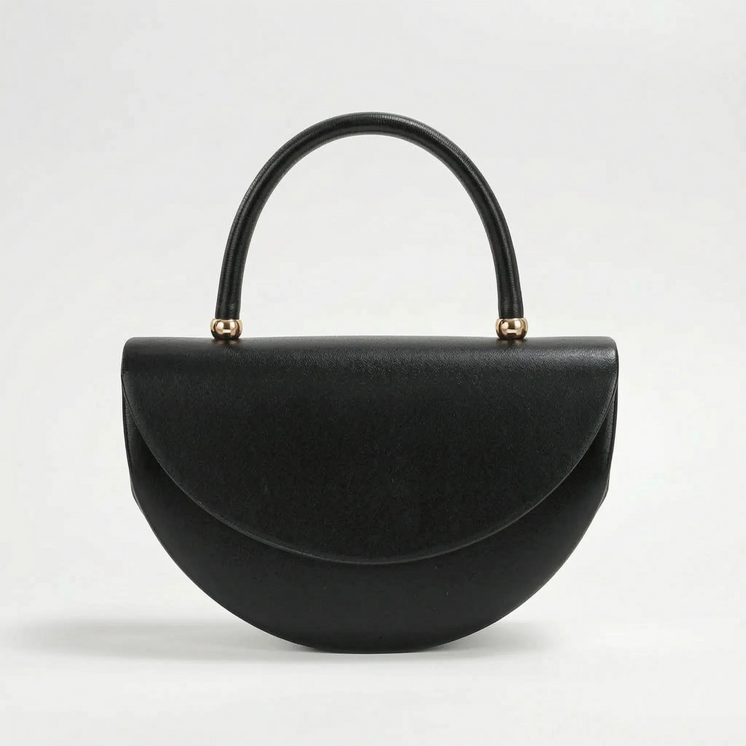 Structured Half-Moon Evening Bag - Crescentia