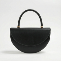 Structured Half-Moon Evening Bag - Crescentia