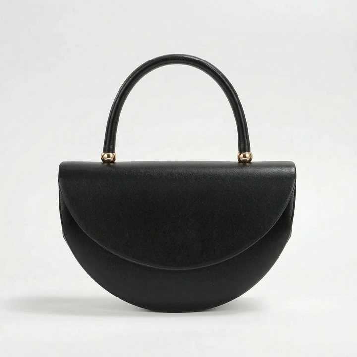 Structured Half-Moon Evening Bag - Crescentia