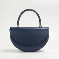Structured Half-Moon Evening Bag - Crescentia