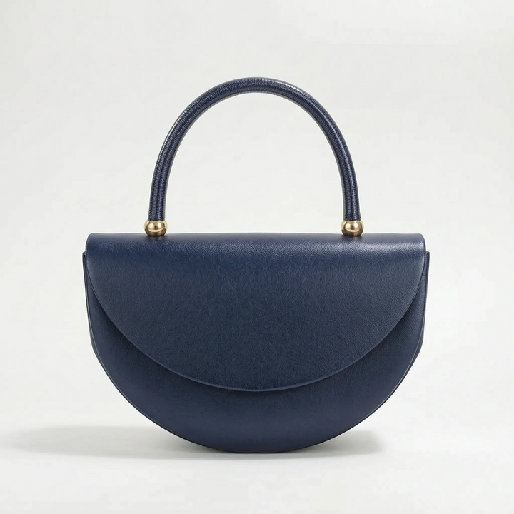 Structured Half-Moon Evening Bag - Crescentia