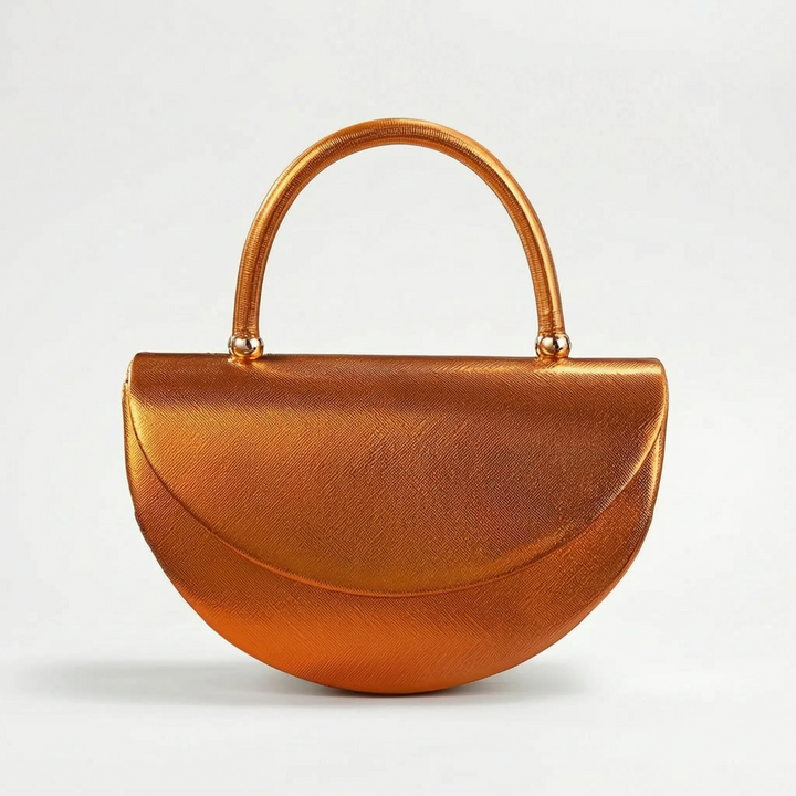 Structured Half-Moon Evening Bag - Crescentia