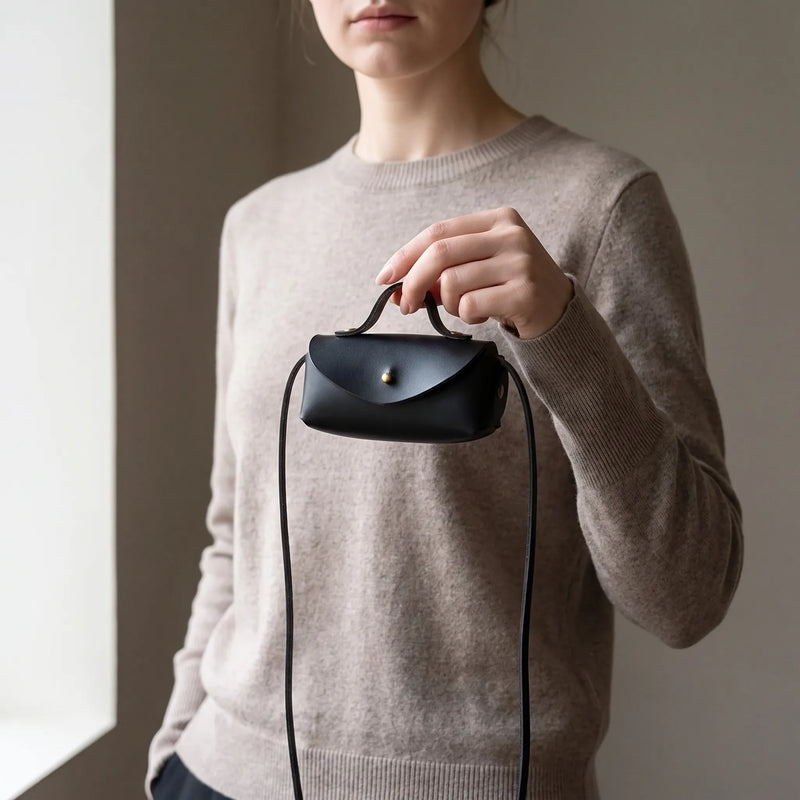 Structured Miniature Crossbody Bag - Nomiqa