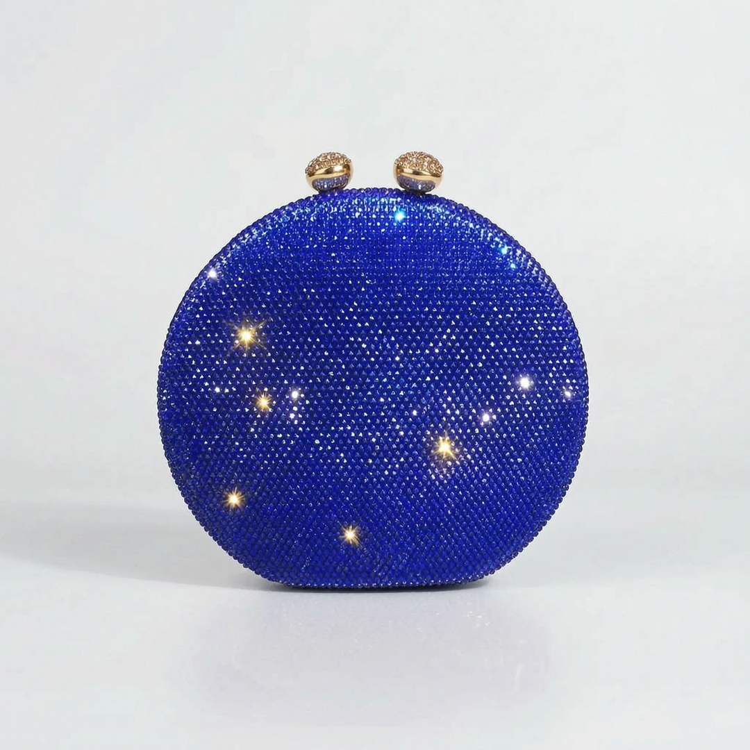 Structured Round Evening Clutch Bag - Noctisa