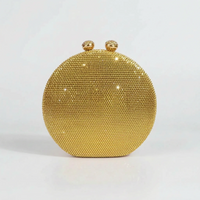 Structured Round Evening Clutch Bag - Noctisa