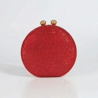 Structured Round Evening Clutch Bag - Noctisa