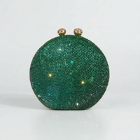 Structured Round Evening Clutch Bag - Noctisa