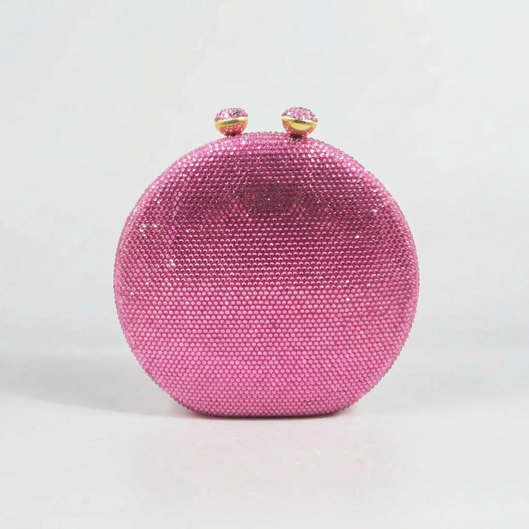 Structured Round Evening Clutch Bag - Noctisa