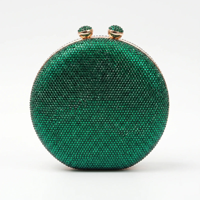 Structured Round Evening Clutch Bag - Noctisa