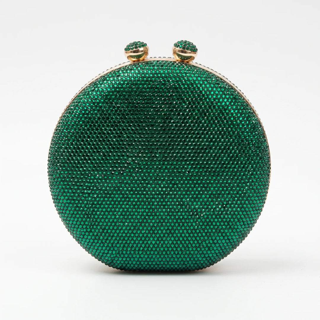 Structured Round Evening Clutch Bag - Noctisa