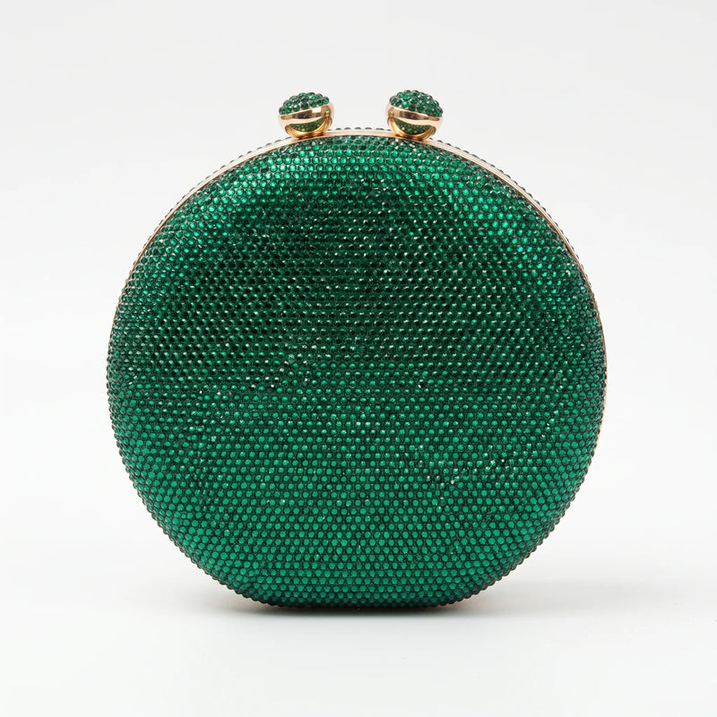 Structured Round Evening Clutch Bag - Noctisa