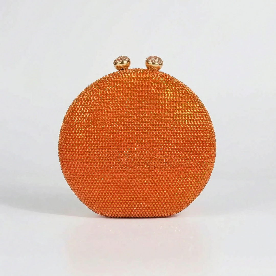 Structured Round Evening Clutch Bag - Noctisa