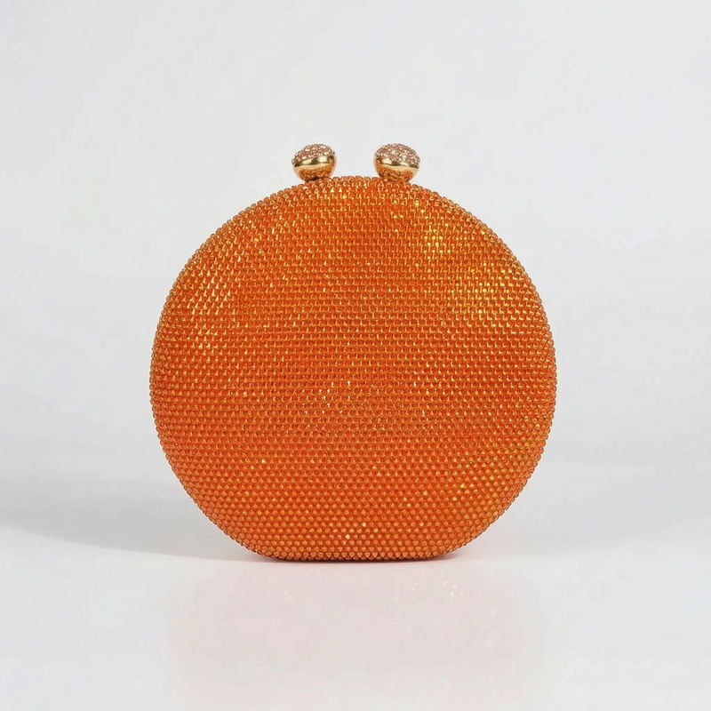 Structured Round Evening Clutch Bag - Noctisa