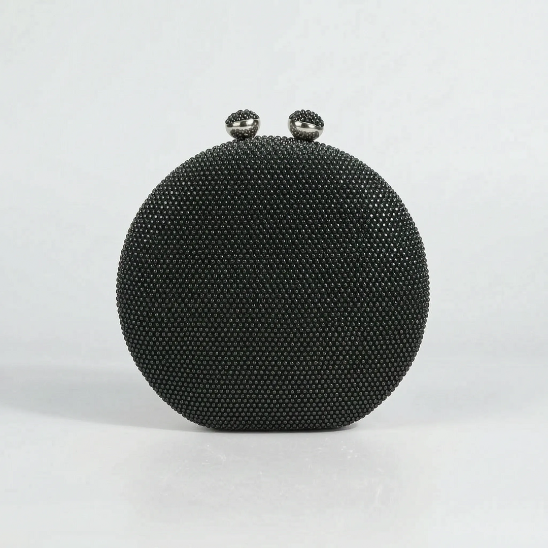 Structured Round Evening Clutch Bag - Noctisa