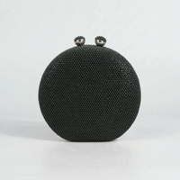 Structured Round Evening Clutch Bag - Noctisa