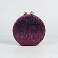 Structured Round Evening Clutch Bag - Noctisa