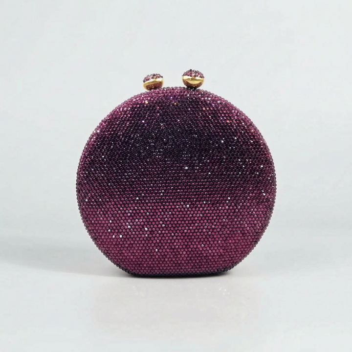 Structured Round Evening Clutch Bag - Noctisa