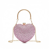 Structured Sparkle Clutch Bag - Celesta