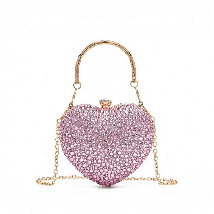 Structured Sparkle Clutch Bag - Celesta
