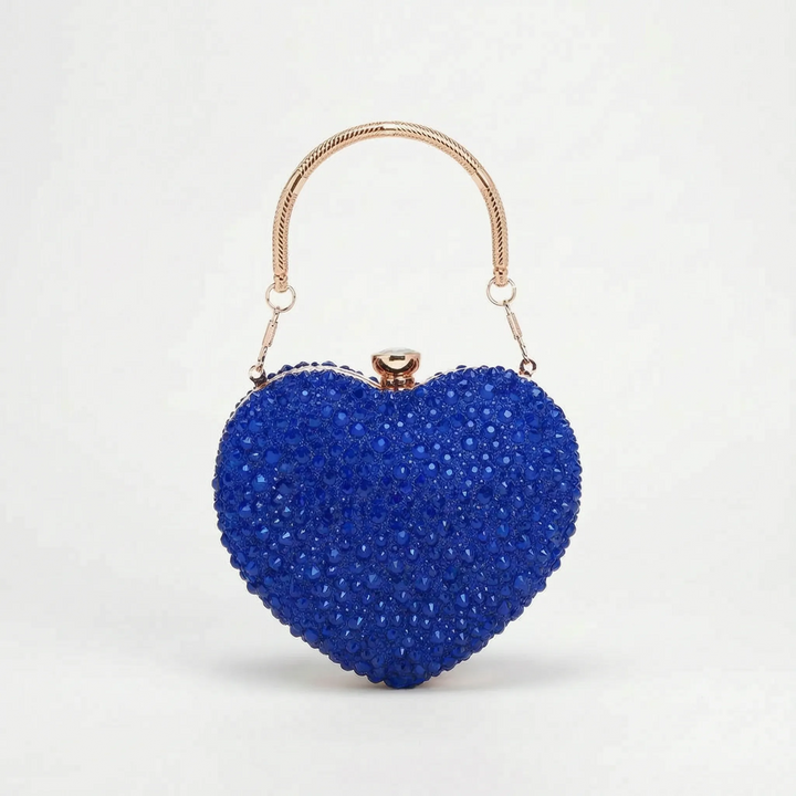 Structured Sparkle Clutch Bag - Celesta