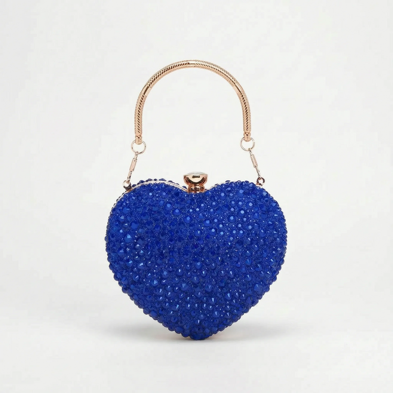 Structured Sparkle Clutch Bag - Celesta