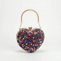 Structured Sparkle Clutch Bag - Celesta