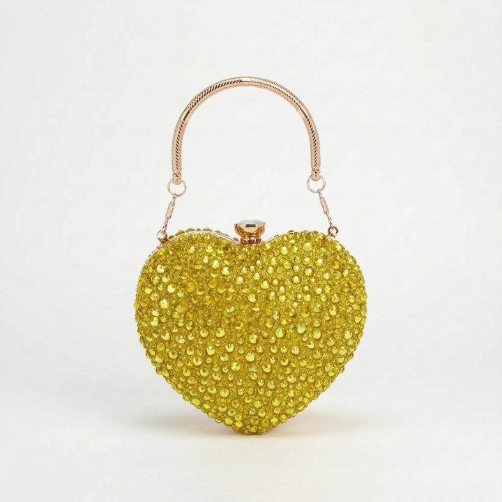 Structured Sparkle Clutch Bag - Celesta