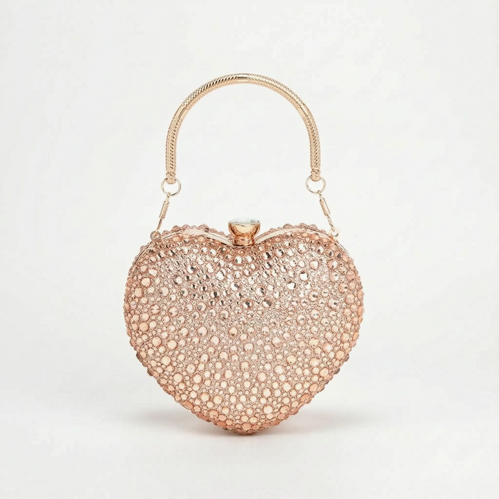 Structured Sparkle Clutch Bag - Celesta