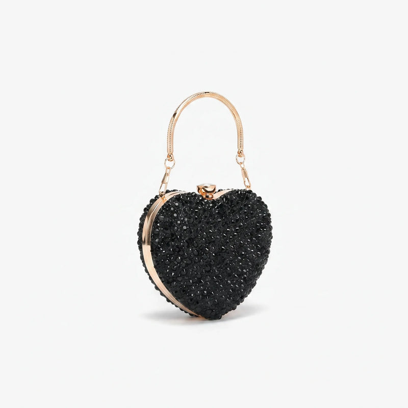 Structured Sparkle Clutch Bag - Celesta