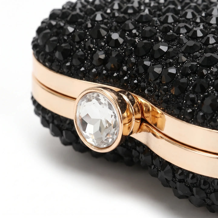 Structured Sparkle Clutch Bag - Celesta
