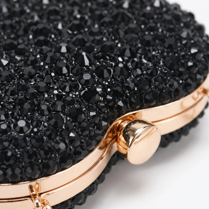 Structured Sparkle Clutch Bag - Celesta