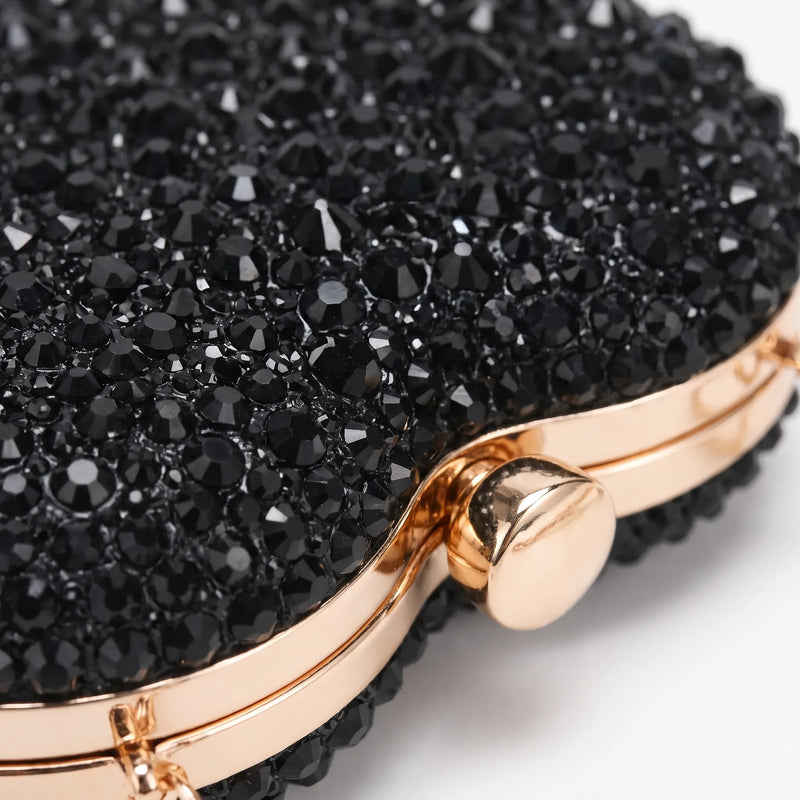 Structured Sparkle Clutch Bag - Celesta