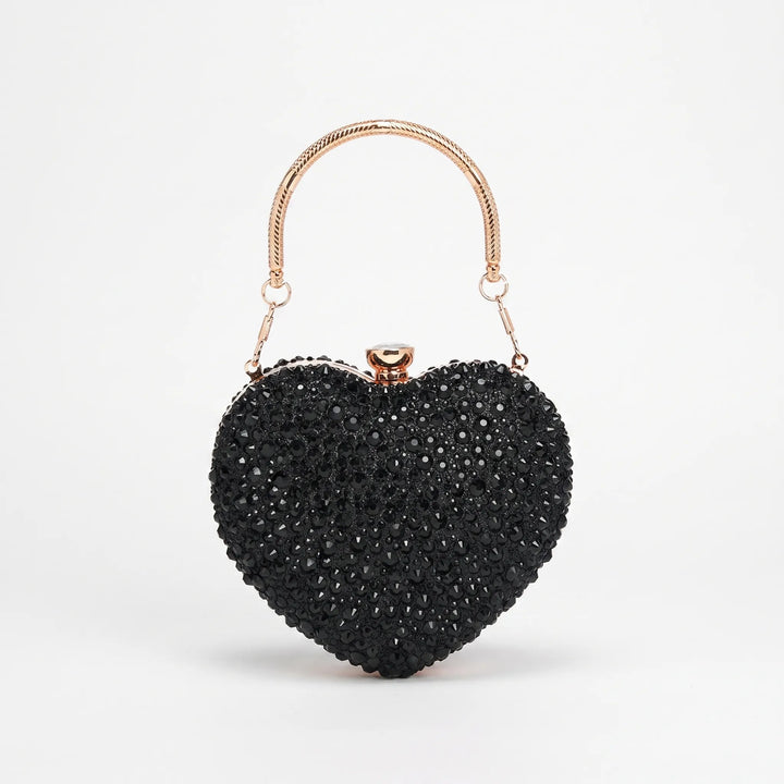 Structured Sparkle Clutch Bag - Celesta