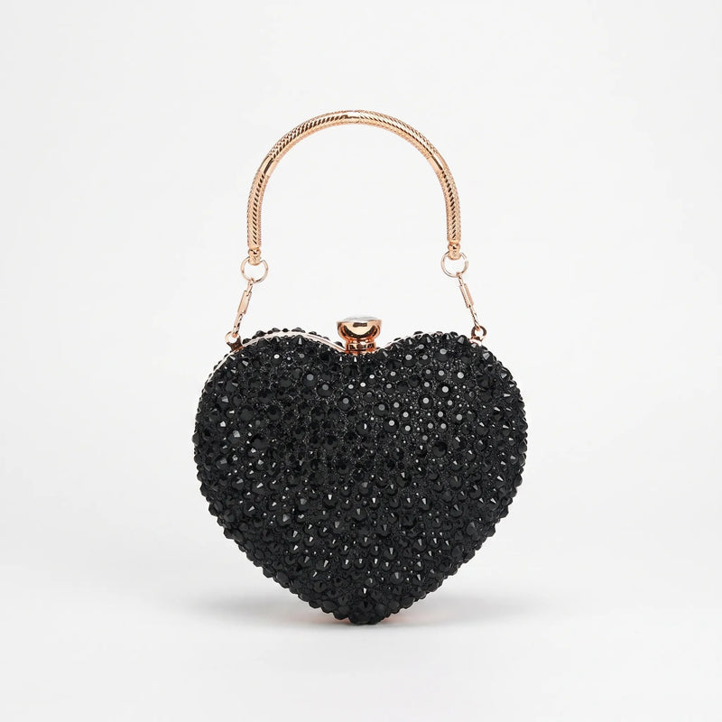 Structured Sparkle Clutch Bag - Celesta