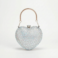 Structured Sparkle Clutch Bag - Celesta