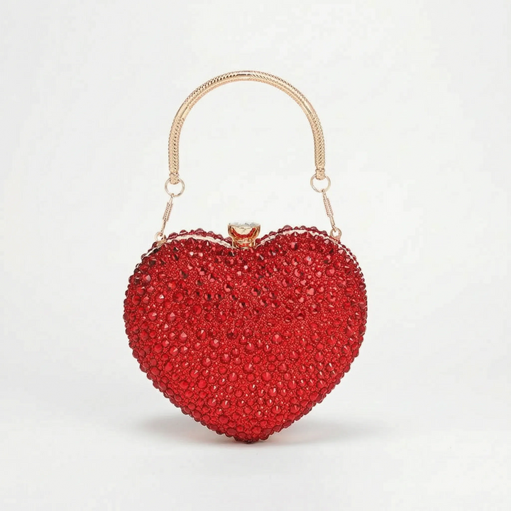 Structured Sparkle Clutch Bag - Celesta