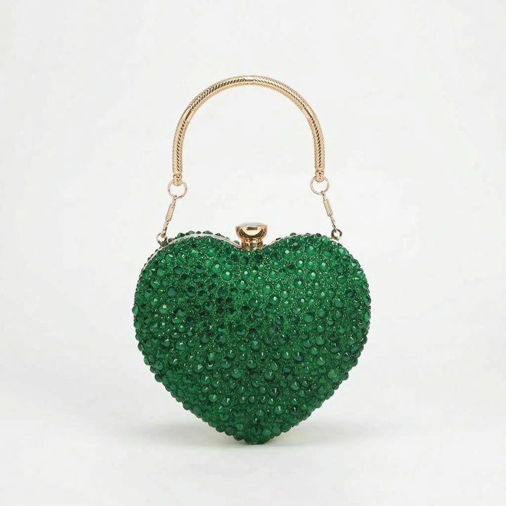 Structured Sparkle Clutch Bag - Celesta