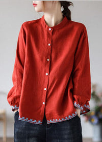 Ladies Embroidered Autumn Top – Yara