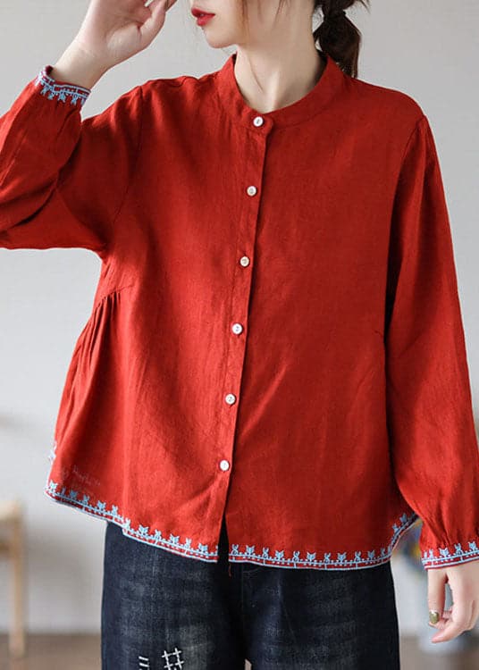 Ladies Embroidered Autumn Top – Yara