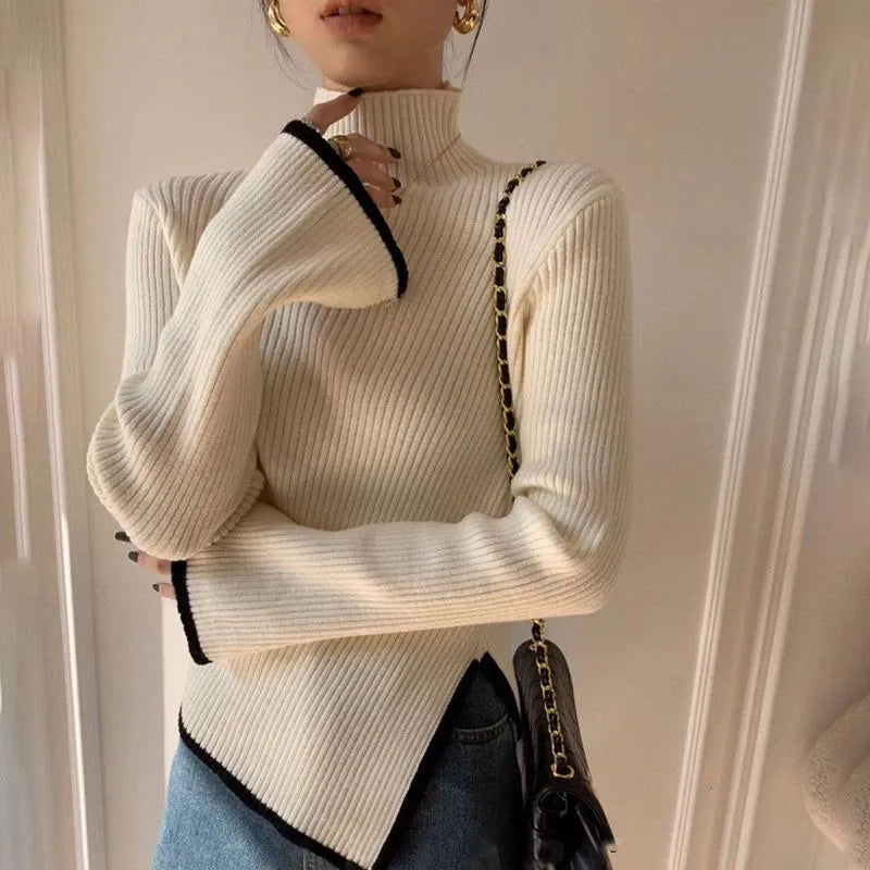 Ladies' Sweater with High Neck – Selina
