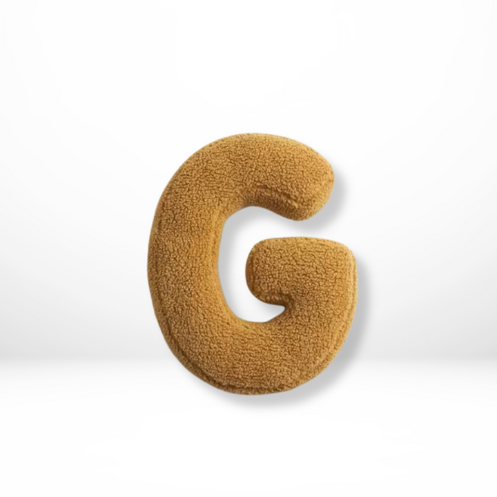Textured Letter Shaped Cushion - AlphaPlush