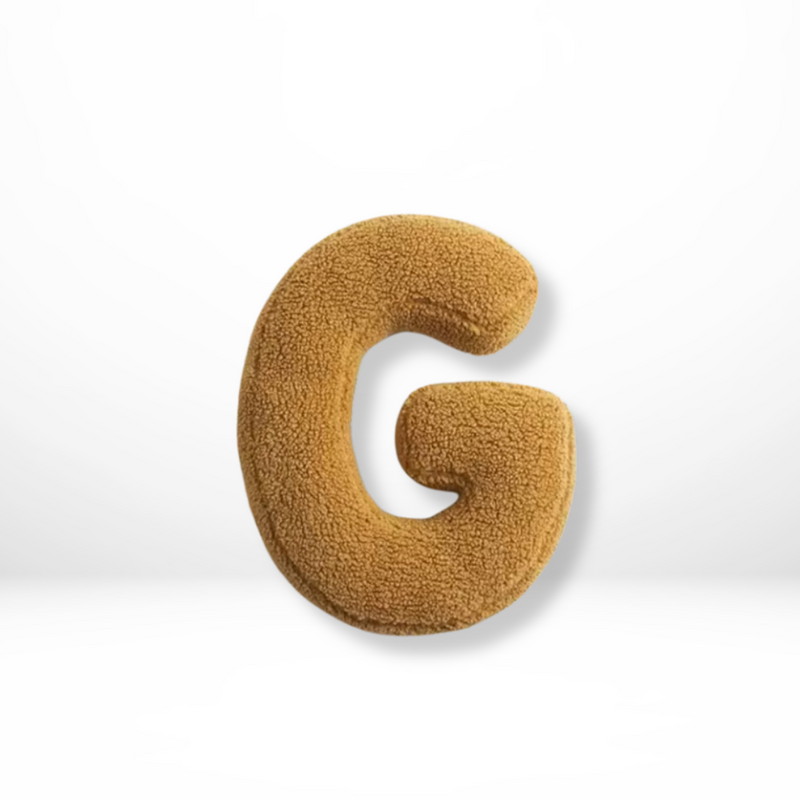 Textured Letter Shaped Cushion - AlphaPlush