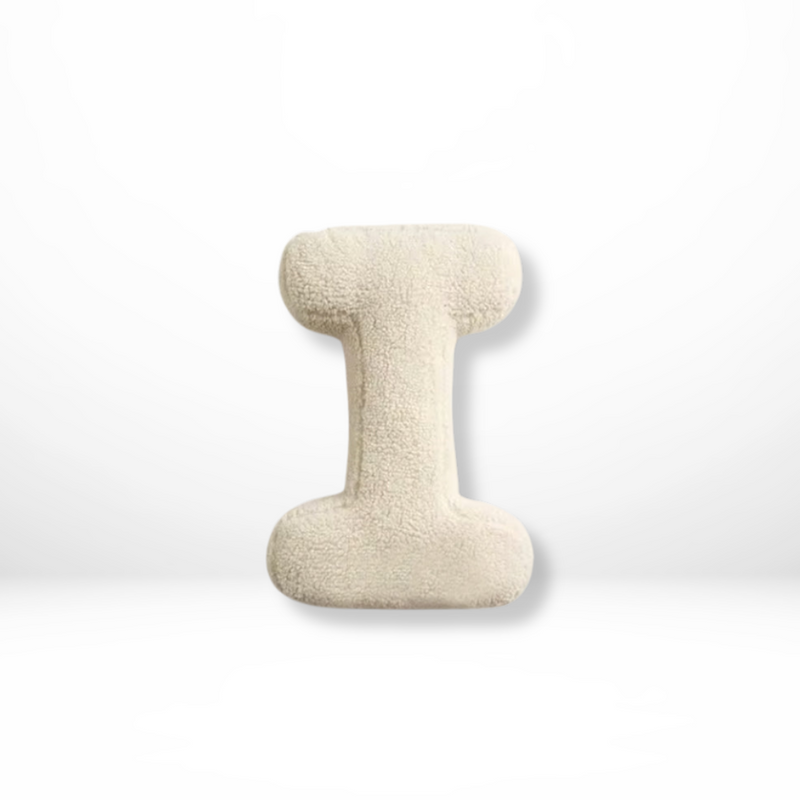 Textured Letter Shaped Cushion - AlphaPlush