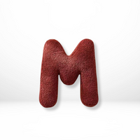 Textured Letter Shaped Cushion - AlphaPlush