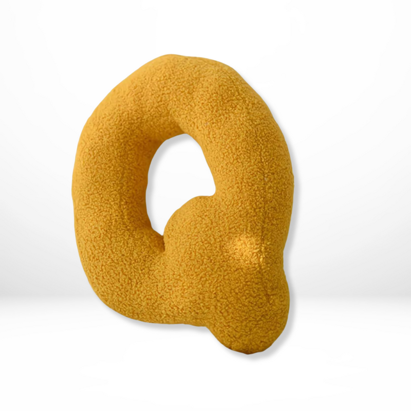 Textured Letter Shaped Cushion - AlphaPlush