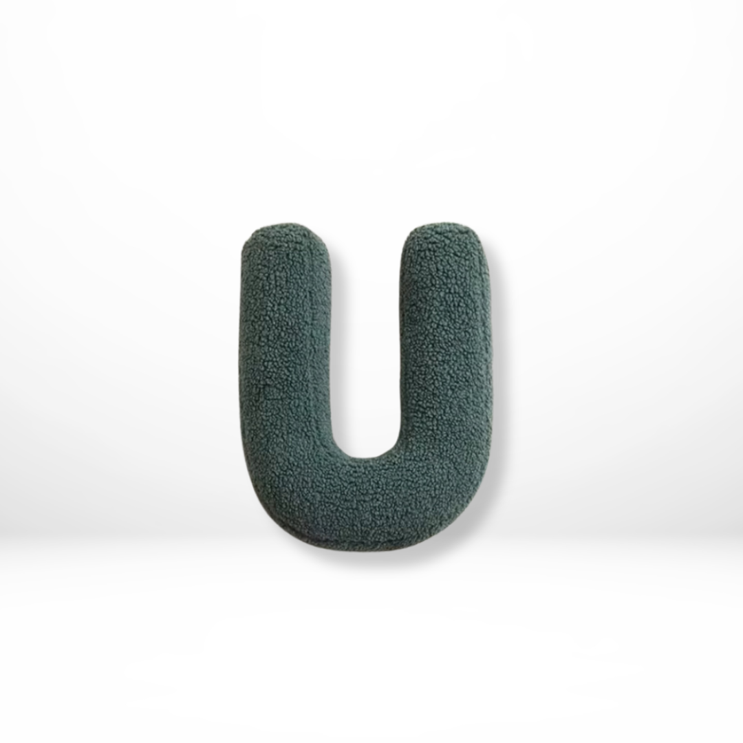 Textured Letter Shaped Cushion - AlphaPlush